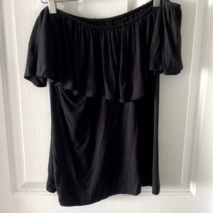 Black off the shoulder shirt. Size small.